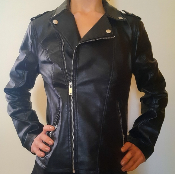New Look Women's Faux Leather Jacket - Picture 1 of 2